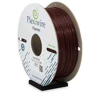 Пластик Plexiwire PLA GLITTER для 3D принтера 1.75мм 1.185кг 400м, бордовый