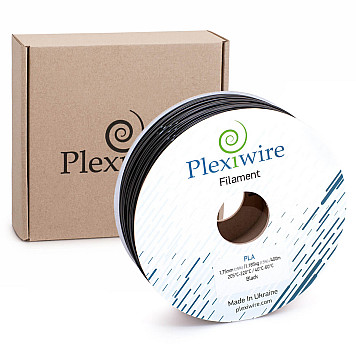PLA пластик Plexiwire для 3D принтера 1.75мм 1.185кг 400м черный