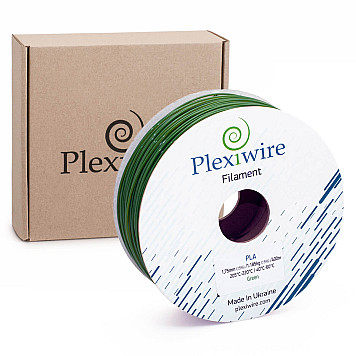 PLA пластик Plexiwire для 3D принтера 1.75мм 1.185кг 400м зеленый