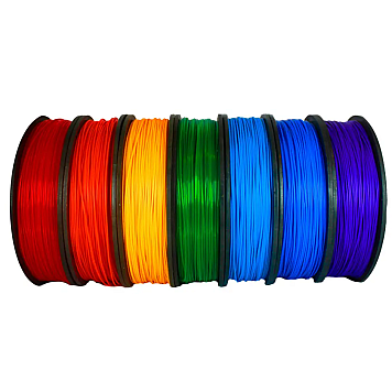 Пластик PLA Pochatok Filament Набор 7в1 Красный, Оранжевый, Желтый, Зеленый, Голубой, Синий, Темно-синий Ø1,75мм Вес: по 0,75кг