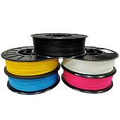 Пластик PLA Pochatok Filament Набор 5в1 Желтый, Голубой, Розовый, Белый, Черный Ø1,75мм Вес: по 0,75кг