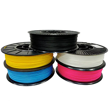 Пластик PLA Pochatok Filament Набор 5в1 Желтый, Голубой, Розовый, Белый, Черный Ø1,75мм Вес: по 0,75кг