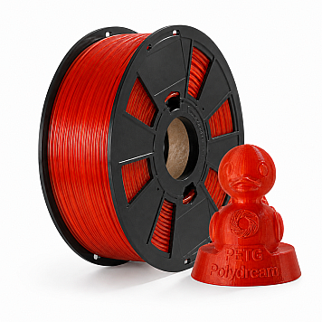 Пластик PETG Polydream Красный Ø1,75мм Вес: 1.2 кг