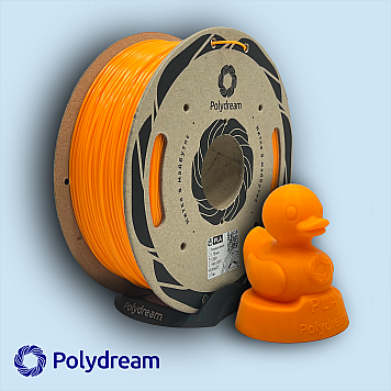 Пластик PLA Polydream Оранжевый Ø1,75мм Вес: 1.2 кг