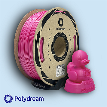 Пластик PLA Silk Polydream Розовый перламутр Ø1,75мм Вес: 1.2кг