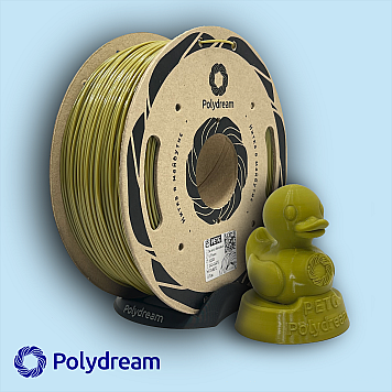 Пластик PETG Polydream Зелено-бежевый (оливковый) Ø1,75мм Вес: 0.6 кг