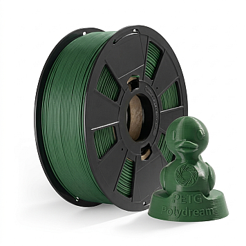 Пластик PETG Polydream Хромово-зеленый (хаки) Ø1,75мм Вес: 0.6 кг