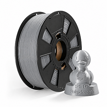 Пластик PETG Polydream Серый металлик Ø1,75мм Вес: 1.2 кг