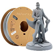 Пластик Polymaker PolyTerra PLA Серый Fossil Grey Ø1,75 мм Вес: 1 кг