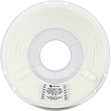 Пластик Polymaker PolyLite ABS Белый Ø1,75 мм Вес: 1 кг