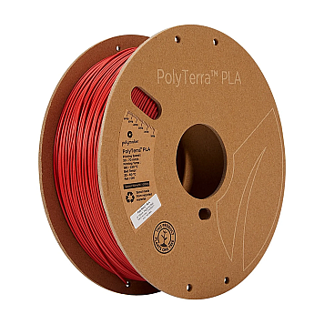 Пластик PLA Polymaker PolyTerra армейский красный Ø1,75мм Вес: 1кг