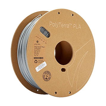 Пластик PLA Polymaker PolyTerra окаменевший серый Ø1,75мм Вес: 1кг