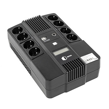 ИБП (UPS) линейно-интерактивный Qube AIO 1050, 1050VA/600W, LCD, 8 x Schuko, RJ-45, USB