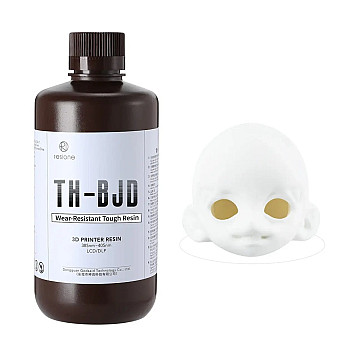 Смола фотополимерная Resione TH-BJD Wear-resistant Tough BJD Resin (Белая), 1 л.
