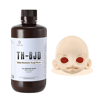 Смола фотополимерная Resione TH-BJD Wear-resistant Tough BJD Resin (Кремово-розовый), 1 л.