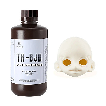 Смола фотополимерная Resione TH-BJD Wear-resistant Tough BJD Resin (Кремово-белый), 1 л.