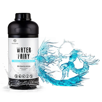 Фотополимерная смола RESIONE WW123 Water Fairy Water-washable Resin голубая полупрозрачная 1 кг