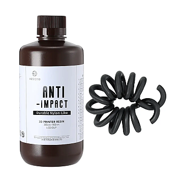 Ударостойкая фотополимерная смола RESIONE Anti-impact Resin Durable Nylon-like Черная 1 кг