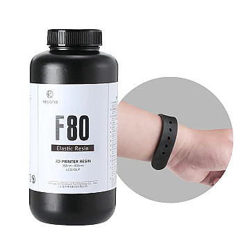 RESIONE F80 Elastic 3D Printer Resin (Черная) Black гибкая (резина) фотополимерная смола  