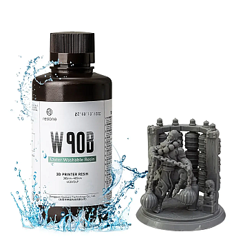 RESIONE W90B Water Washable 3D Printer Resin Not Brittle (Серая) фотополимерная смола обрабатываемая водой