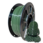 Пластик SILIKONI PETG Dark Green / Тёмно-зелёный Ø1,75 мм, Вес: 1 кг