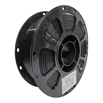 Пластик SILIKONI PETG Black / Чёрный Ø1,75 мм, Вес: 1 кг