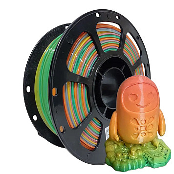 Пластик SILIKONI PETG Rainbow / Радужный Ø1,75 мм, Вес: 1 кг