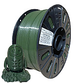 Пластик SILIKONI PETG Dark Green / Тёмно-зелёный Ø1,75 мм, Вес: 3 кг