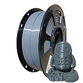 Пластик SILIKONI PLA+ Dark Gray / Тёмно-серый Ø1,75 мм, Вес: 1 кг