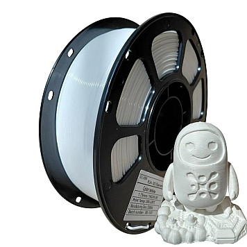 Пластик SILIKONI PLA+ White / Белый Ø1,75 мм, Вес: 1 кг