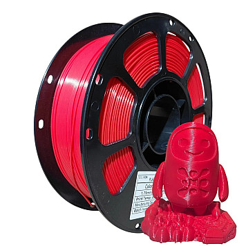Пластик SILIKONI PLA+ Red / Красный Ø1,75 мм, Вес: 1 кг