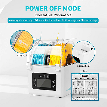 Cушка SOVOL Filament Dryer Box на 2 катушки-5
