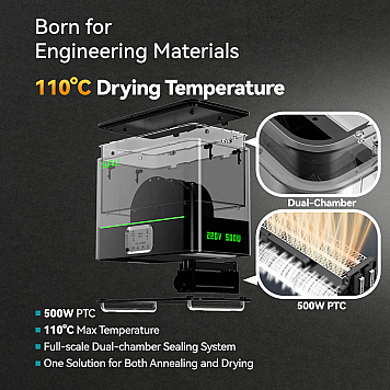 Сушка для пластика SUNLU FilaDryer E2 110 °C-11