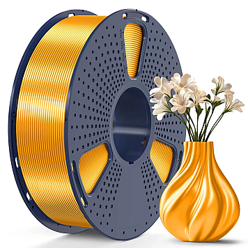 Пластик SUNLU PLA+ Silk Brass Латунный Ø1,75мм Вес: 1 кг