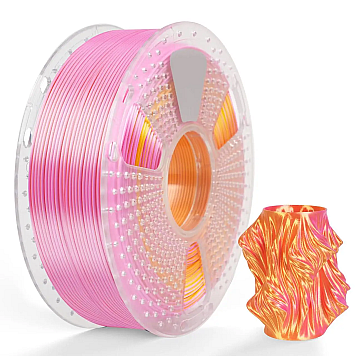 Пластик SUNLU PLA+ Silk Dual Color Pink Gold Розовый-золотой Ø1,75мм Вес: 1 кг