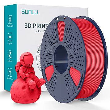 Пластик SUNLU PLA Matte Red Красный матовый Ø1,75мм Вес: 1 кг