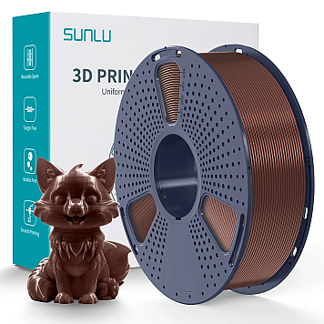 Пластик SUNLU PET-G Chocolate Шоколад Ø1,75мм Вес: 1 кг
