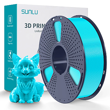Пластик SUNLU PET-G Cyan Голубой Ø1,75мм Вес: 1 кг