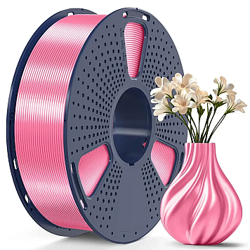 Пластик SUNLU PLA+ Silk Pink Розовый Ø1,75мм Вес: 1 кг