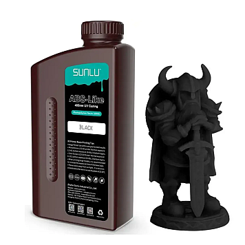 Фотополимерная смола SUNLU ABS Like Resin Black (Черная) Вес: 1 кг