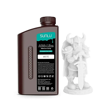 Фотополимерная смола SUNLU ABS Like Resin White (Белая) Вес: 1 кг