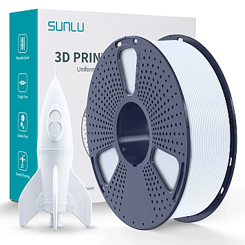 Пластик SUNLU High Speed ​​PLA Белый Ø1,75мм Вес: 1 кг