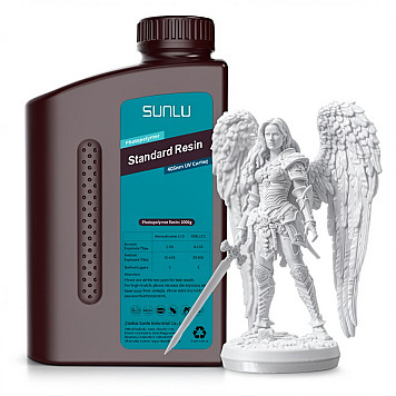 Фотополимерная смола SUNLU Standard Resin White / Белая Вес: 1 кг