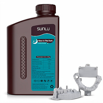 Фотополимерная смола SUNLU DM Dental Restoration Model Resin Grey / Серая 1 кг