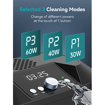 Ультразвуковой очиститель SUNLU Ultrasonic Cleaner 2.7L with Multi-Speed Options and Time Control-3