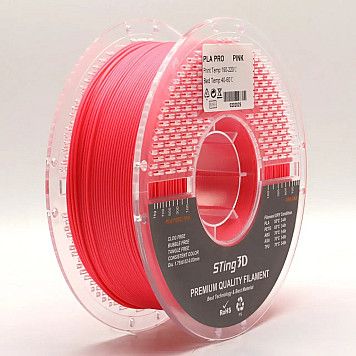 Пластик Sting 3D PLA Pro Розовый Ø1,75 мм Вес: 1 кг