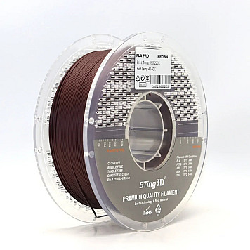 Пластик Sting 3D PLA Pro Коричневый Ø1,75 мм Вес: 1 кг