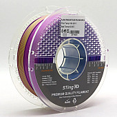 Пластик Sting 3D PLA Silk Tri Color Blue-Yellow-Purple / Cине-жёлто-фиолетовый Ø1,75 мм Вес: 1 кг