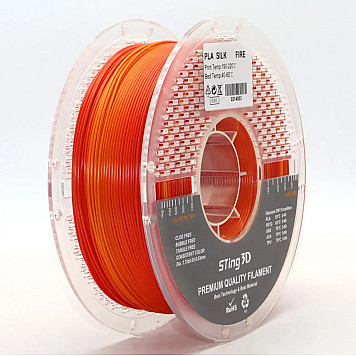 Пластик Sting 3D PLA Dual Color Filament Fast Change Rainbow Fire / Огненная радуга Ø1,75 мм, Вес: 1 кг