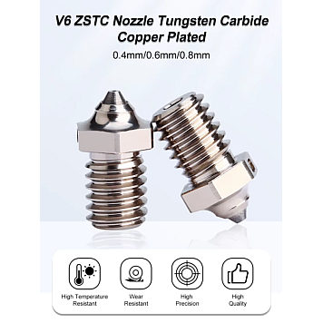 Сопло V6 ZSTC Tungsten Carbide для 3D принтера